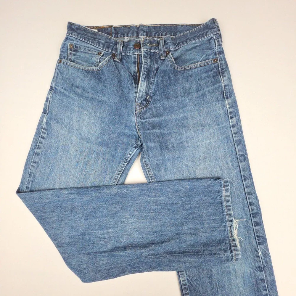 Levis 505 Regular Fit Jeans Mens 31x30 (fits 32x29) Blue Denim Cotton Strauss